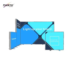 LED Backlit Display System Event Construction Base Showroom Lightweight Portable Customized Light Box