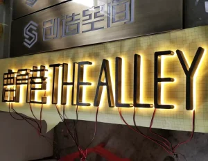 LED Backlit Perforated Letters with Multi Color Options Wall Mount Installation Transformer Powered AC 220V
