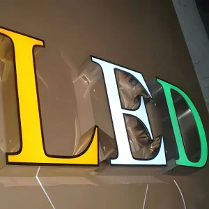 LED Board Lighted Letter Sign Outdoor Bright Luminous Acrylic Characters Illuminated Remless Channel for Building