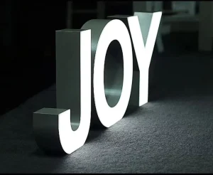 LED Curved Front with Borderless Luminous Characters (Multi Colors)