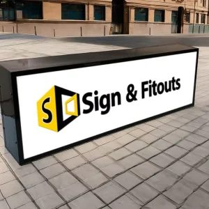 LED Doublesided Light Box Sign Stainless Steel Frame Acrylic Illuminated Advertising Signage Custom Logo Business Wall Light Box
