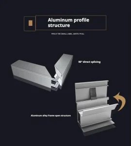 LED Fabric Light Box Aluminium Alloy Outdoor Light Box for Subway Stations Mall Exterior Wall Advertising