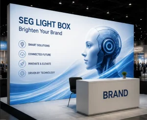 LED Fabric Light Box for Brand Launch Events