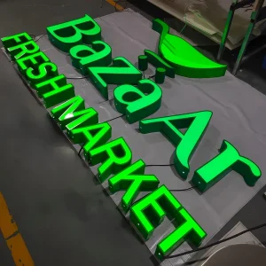 LED Illuminate 3D Acrylic Letters Fabricated Different Styles LED Alphabet Letter