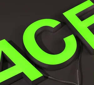 LED Illuminated Acrylic Letters 3D Logo Outdoor Advertising Lighting Sign for Shops Buildings Remote Control Transformer Power