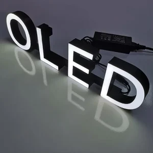 LED Illuminated Epoxy Resin Advertising Word Letter Signs for Car Store