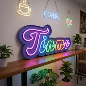 LED Illuminated Neon Light Board Custom Outdoor Advertising Store Sign Proposal Letter Customizable Design IP65