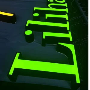 LED Illuminated Sign Outdoor Promotion Decoration Bright Luminous Characters Acrylic Channel LED Board Front Luminous Alphabet Sign