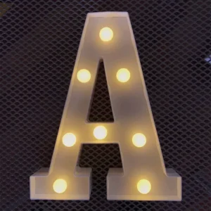 LED Letter Lights Waterproof Alphabet Decorations for Home Party Wedding Festive Christmas Holiday Decor