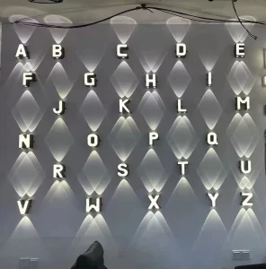 LED Letter Wall Light Garden Lamp IP65 Outdoor House Decoration Lighting Lamp