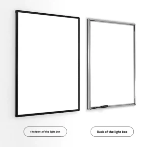 LED Light Box Tempered Glass Panel Ultra Thin LED Light Emitting High Definition Translucent Advertising