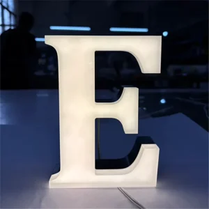 LED Light Up Waterproof Marquee Acrylic Letters Advertising Sign with Multi Colors for Indoor Outdoor Use