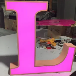 LED Lighted Letter Sign Outdoor Decorative Luminous Acrylic Letter Sign