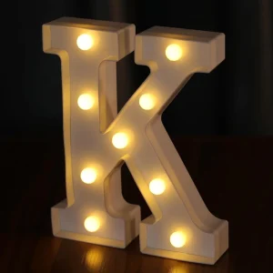 LED Marquee Letter Lights Warm White and Cool White Light Up Alphabet Letters for Wedding Bar Night Light Birthday Decoration
