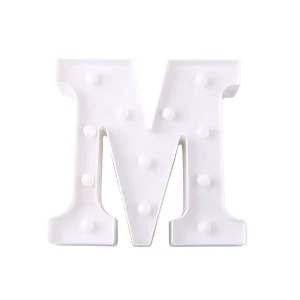LED Marquee Letter Lights Wedding Bar Decoration Battery Powered Christmas Night Light Lamp Alphabet Light up Sign Party 50 15