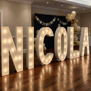 LED Marquee Numbers Letters Decorative Custom Light up Alphabet for Marriage Anniversary Event Rental Collection