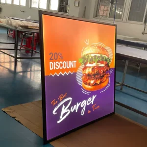 LED Menu Light Box Light Frame LED Picture Board LED Movie Poster Frame Advertising Light Boxes for Restaurant