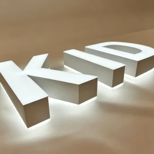 LED Mini Illuminated Letters Custom Logo Signs Indoor Outdoor Acrylic IP65 Waterproof AC 110-220V Transformer 3D Shape App