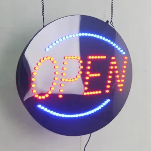 LED Open Sign Outdoor Neon Light Business Letter Logo Shop Board Hanging Sign Coffee Smart Open Closed Sign