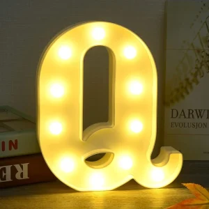 LED Paper Letter Light Creative 26 Glowing English Letter Shaped Christmas Day Wedding Decoration IP44 Rated Holiday Lighting