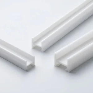 LED Plastic Profile Extrusion PVC Diffuser Channel For Linear Strip Light Custom Shape For Cove Lighting