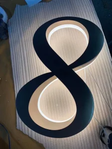 LED Roof Light Letter Luminous Word Stainless Steel Luminous Characters Letter Backlight Word