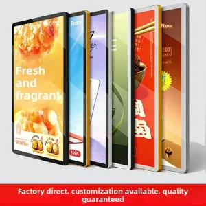 LED Rounded-Edge Magnetic Light Box Ultra-Thin Wall-Mounted Advertising Sign Menu Board Customizable Ultra-Slim Rectangle
