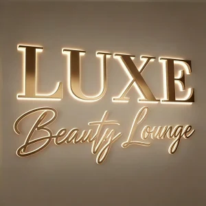 LED Sign Logo Custom For Upscale Mall 3D LED Letter Backlit Signboard Outdoor Storefront Letter Logo Wall Signage