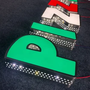 LED Sign Wall Mounted Store Signage Outdoor Indoor Stainless Steel Restaurant Signage Sign Board