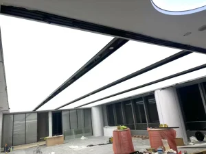 LED Sky Ceiling Soft Film Light Box IP65 UV Backlit Sky Panel Aluminum Profile Frame Restaurant Dining Mall