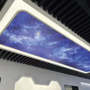 LED Stretch Ceiling Light Box Soft Film Ceiling Advertising Light Box Custom Size Stretch Ceil Pvc
