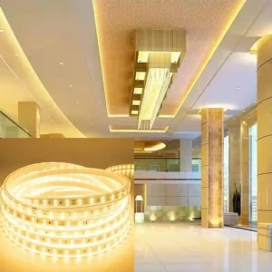 LED Strip Light 110V 220V High Voltage IP65 Waterproof 120 LEDs/m Driver-Free Rectifier Silicone Coated Decorative Lighting PCB