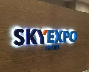 LED Tube 3D Electronic Signs ABS Resin Letters Mall Shops Display Luminous Illuminated Advertising Wall Sign IP65
