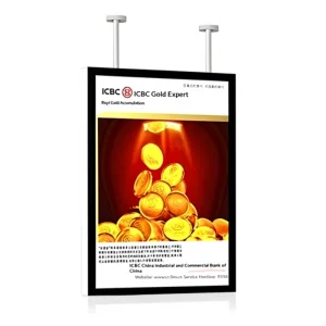 LED Ultra Thin Magnetic Light Box Indoor Hanging Billboard Double Sided Aluminum Alloy Bank Window Display 5000 Lumens Dustproof
