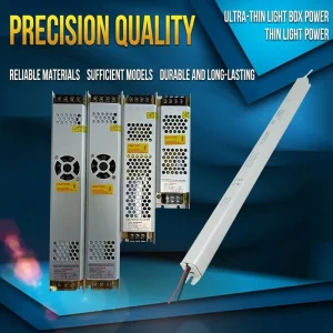 LED Ultra Thin Strip Switching Power Supply 12V 24V Cab Light Box Advertising Transformer 100W 200W 300W 400W