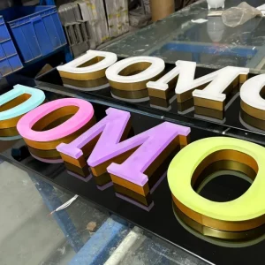 LEDMini Luminous Words Advertising Sign Backlight Word LED Luminous Characters Signboard Door Billboard Making