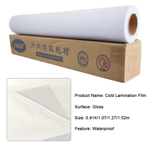 LETOP Glossy Matte Transparent PVC Self Adhesive Cold Lamination Film Roll for Photos