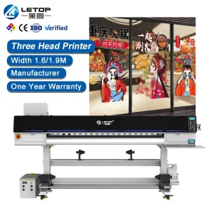 LETOP Multicolor 1.6M 1.9M UV Inkjet Roll Printer Automatic 1.8M Banners Stickers Plotter XP600 Print Head Uv Roll to Roll