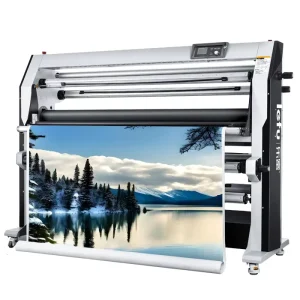 LF2300 D2 Pro High Speed 2300mm Double Sides Hot and Cold Roll to Roll Laminator Automatic Film Laminating Machine