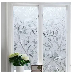 LG Hausys Self Adhesive PVC Frosted Glass Sticker Removable Decorative Window Privacy Film for Bedroom Poster Materials