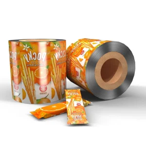 Laminated Roll Film Printed Plastic Packaging Roll Film Aluminum Foil Food Candy Cookies Potato Chips Snack Sachet Film Roll
