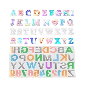 Large 26 Letter Resin Silicone Mold for Decoration Resin Craft