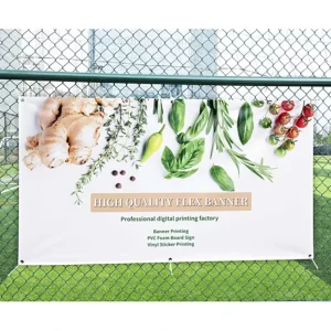 Large Custom Polyester Mesh Fabric Banner Waterproof Tear Resistant Airflow Friendly Backdrop for Construction Business Events
