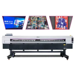 Large Format Advertising Banner Eco Solvent Printer Xp600 Dual Heads Automatic Eco Solvent Printer
