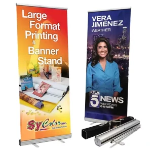 Large Format Roll up Banner With High Visibility Graphics