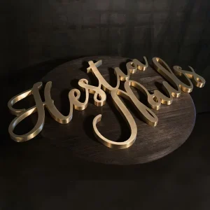 Large Letter Signs Metal Logo 3D Alphabet Sign Metal Logo Sign Storefront Sign Laser Cut Metal Sign Logo Signage Maker