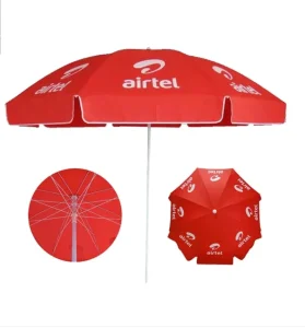 Large Market Umbrella with Windproof Mechanism Professional Custom Logo Outdoor Parasol Advertising Beach Umbrella