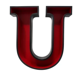 Large Modern Polished Stainless Steel Letter Sculpture Outdoor 3D Metal Sign Painted Custom Landmark Branding Signage Decor