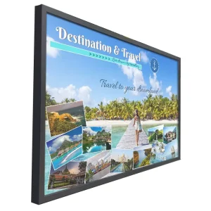Large Outdoor Indoor Advertising LED Banner Snap Aluminum Frame Backlit Fabric Light Box