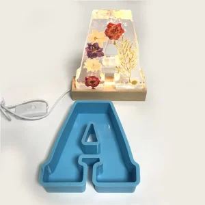 Large Size 26 English Letters Creative Set up Holiday Tabletop Decoration Silicone Crystal Epoxy Mold Resin Molds Silicone
